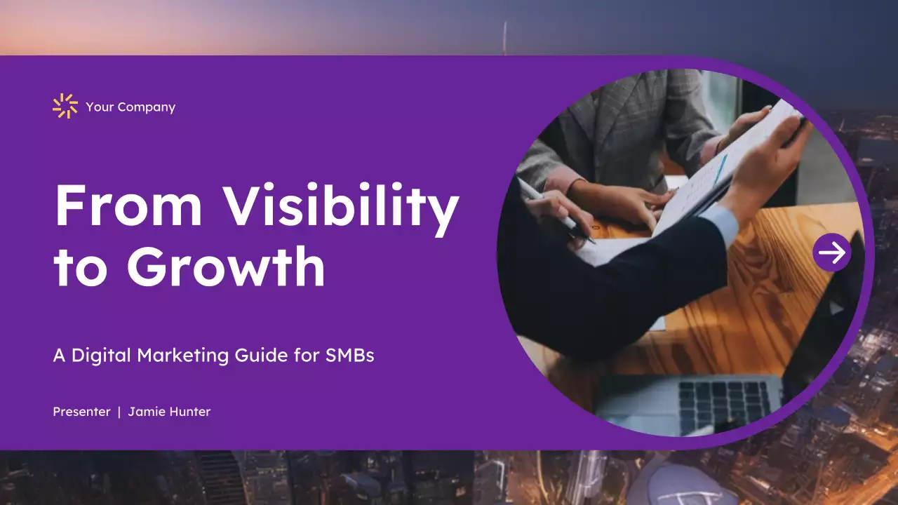 Purple Modern Digital Marketing Pitch Presentation