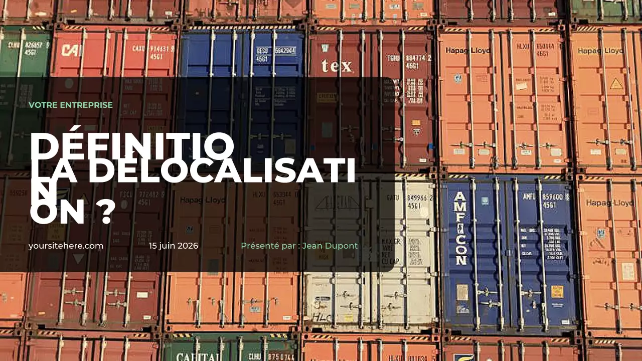 Présentation du projet de relocalisation industrielle d'Orange