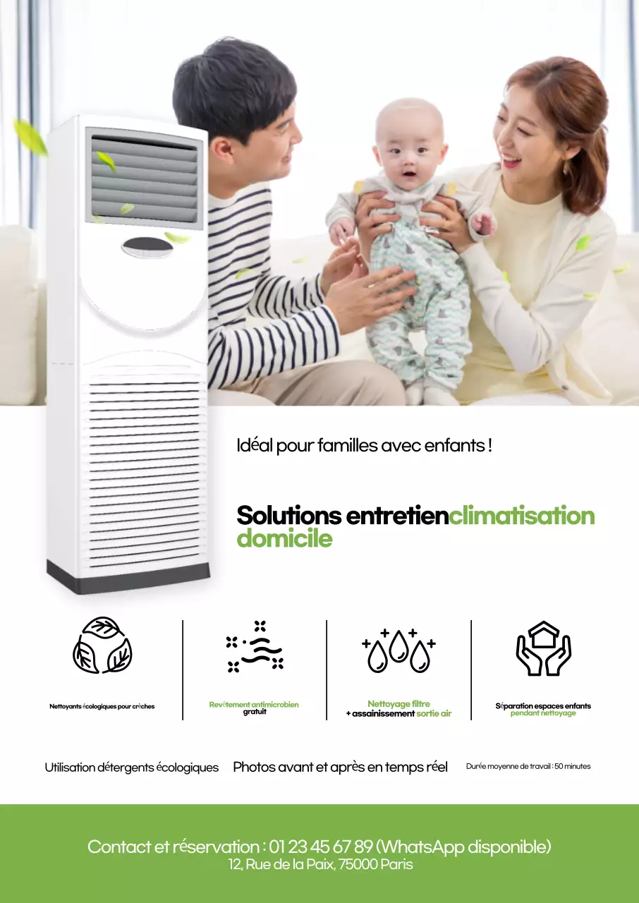 Publicité pour les appareils électroménagers modernes et écologiques