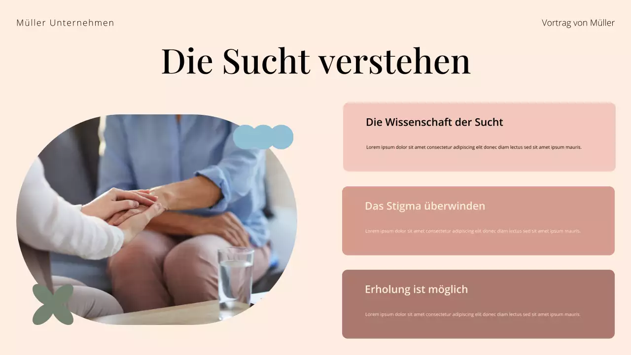 Präsentation des Cream and Green-Behandlungszentrums für Drogenmissbrauch