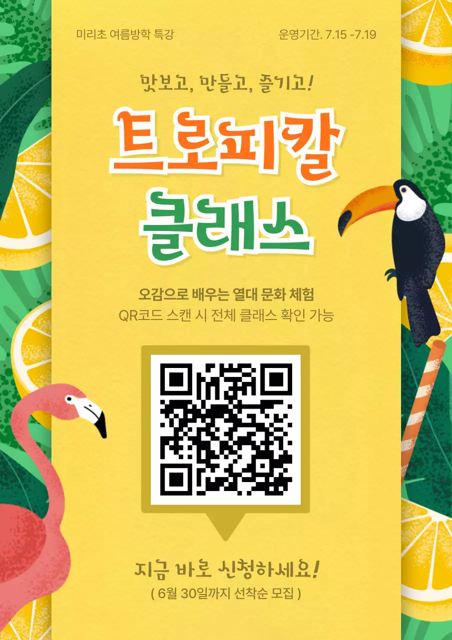 노랑 트로피칼 문화 체험 모집