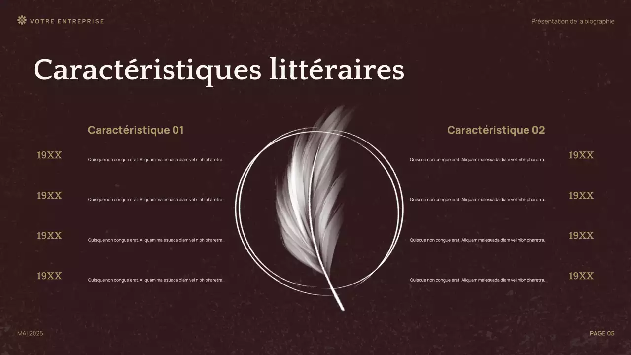 Présentation de la conférence Brown sur la littérature classique