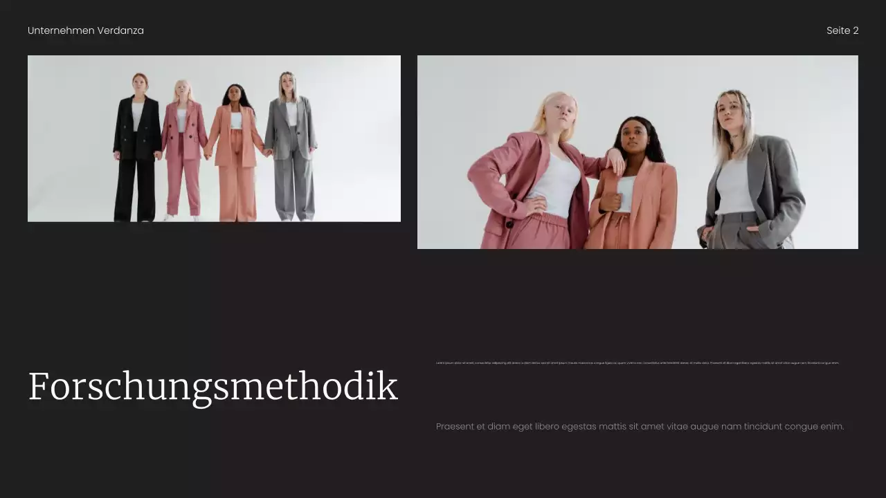 Markttrendbericht in Beige und Schwarz – minimalistisch Präsentation