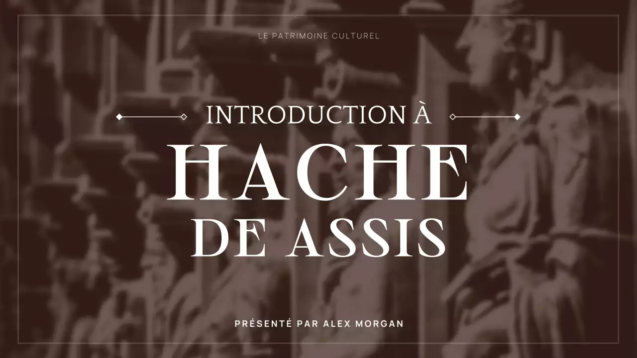 Présentation de la conférence Brown sur la littérature classique