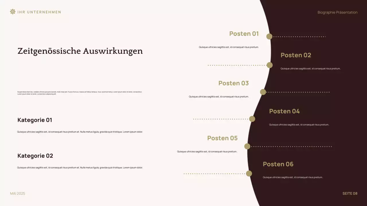 Brown Klassische Literatur Vorlesung Präsentation