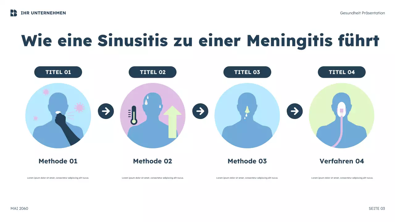 Blaue Moderne Gesundheit Präsentation