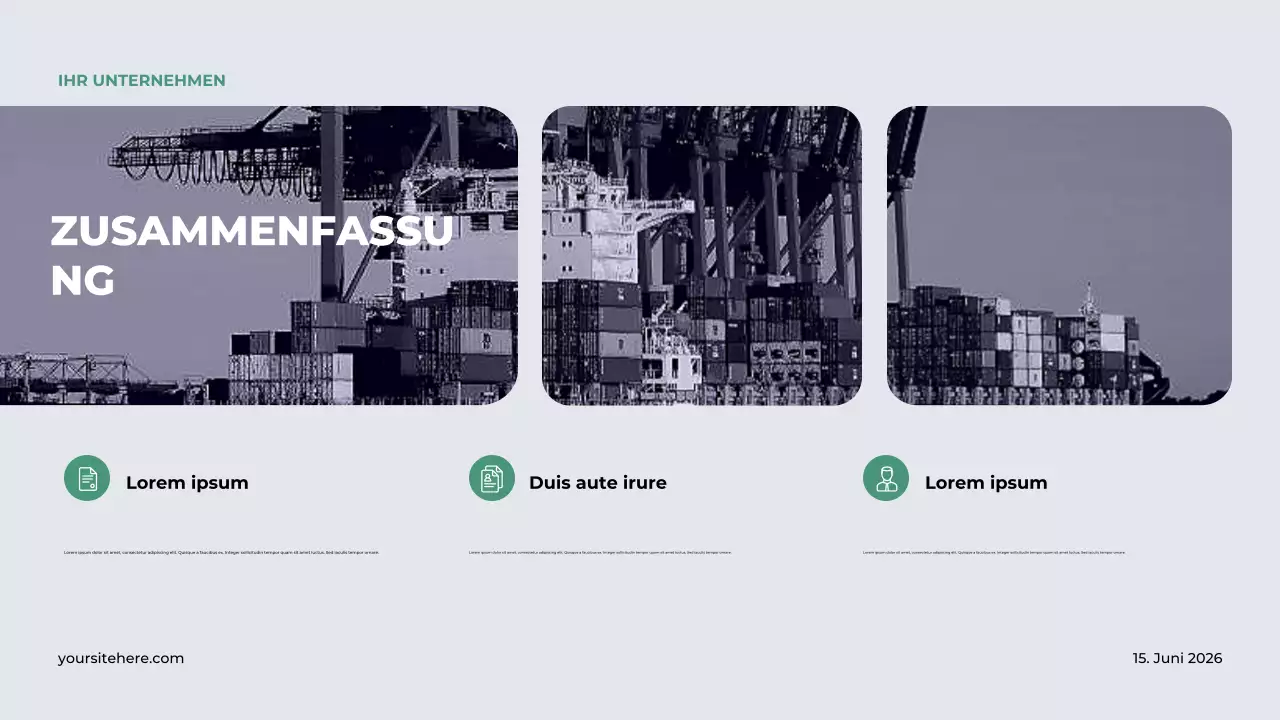 Orange Industrial Reshoring-Präsentation