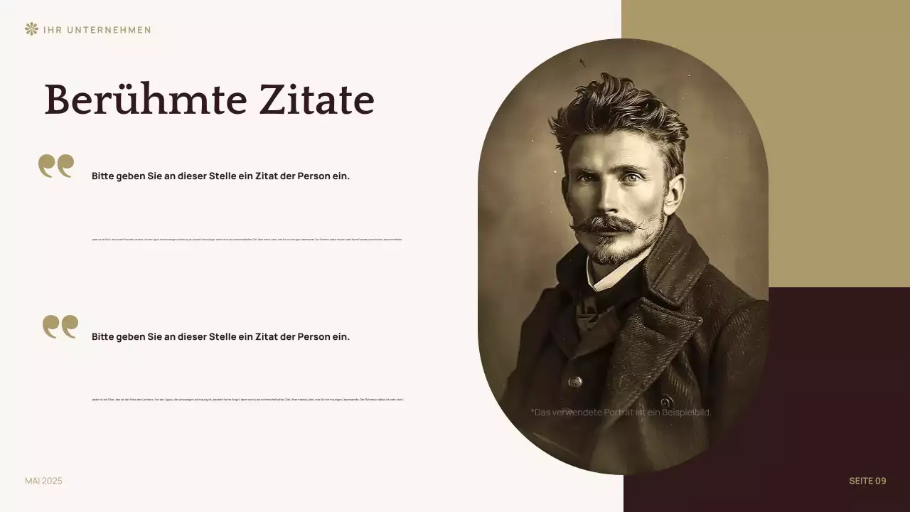 Brown Klassische Literatur Vorlesung Präsentation