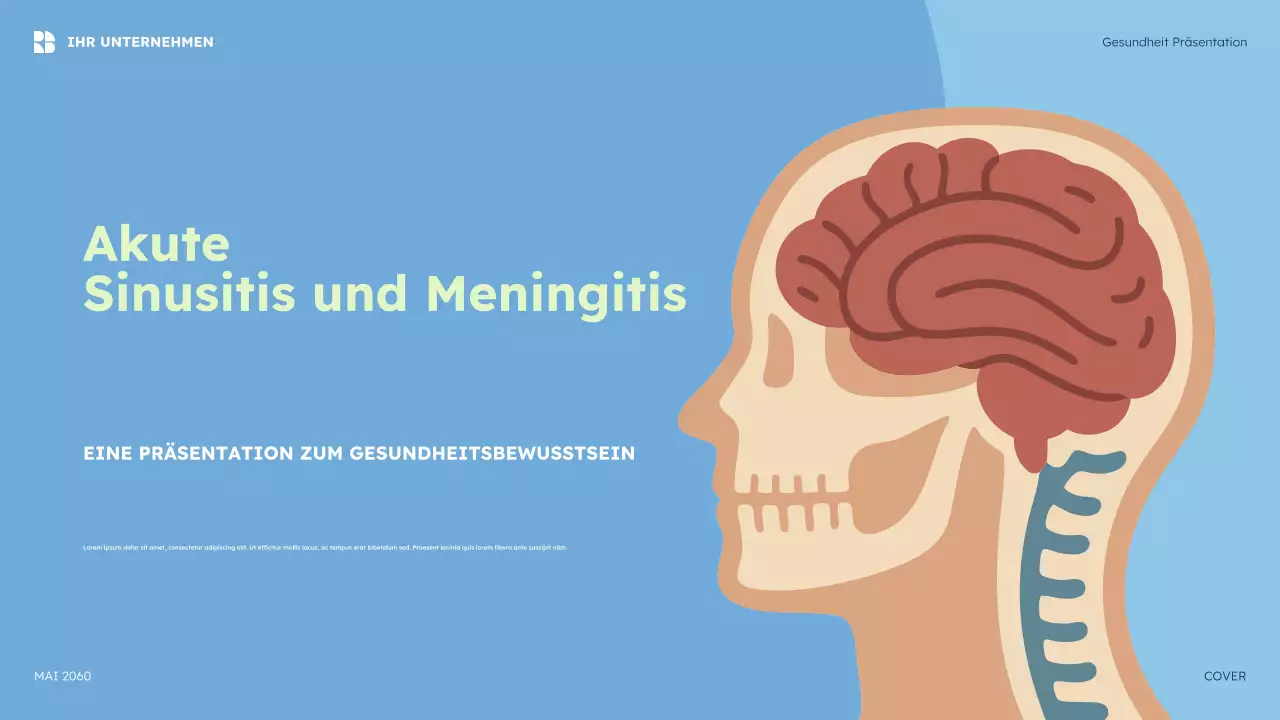 Blaue Moderne Gesundheit Präsentation