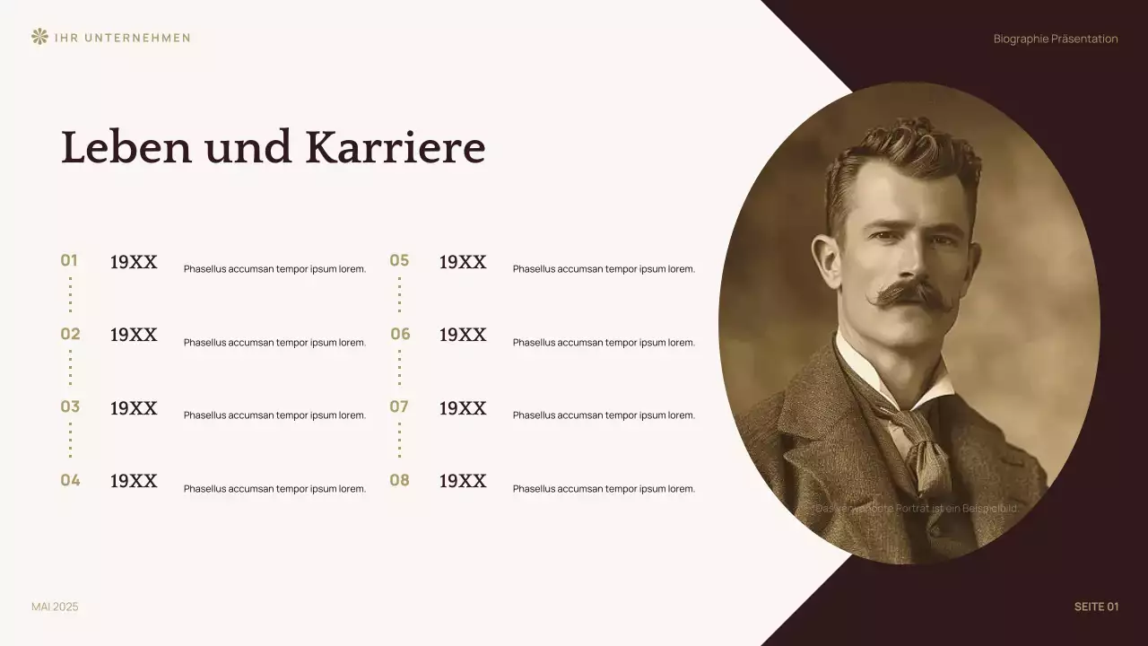 Brown Klassische Literatur Vorlesung Präsentation