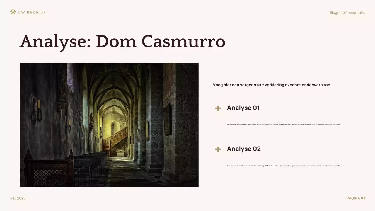 Brown Klassieke Literatuur Lezing Presentatie