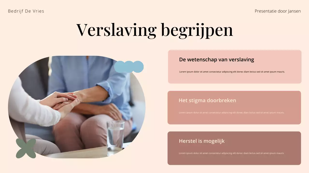 Presentatie van Cream and Green Substance Abuse Treatment Center