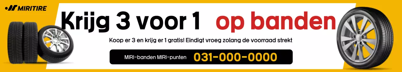 Gele schone bandenverkoop