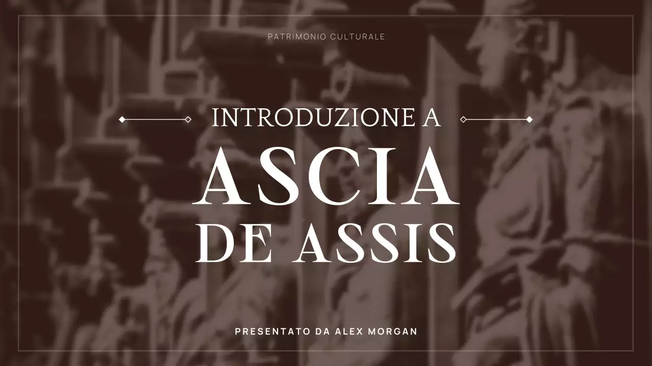 Presentazione della conferenza di letteratura classica di Brown