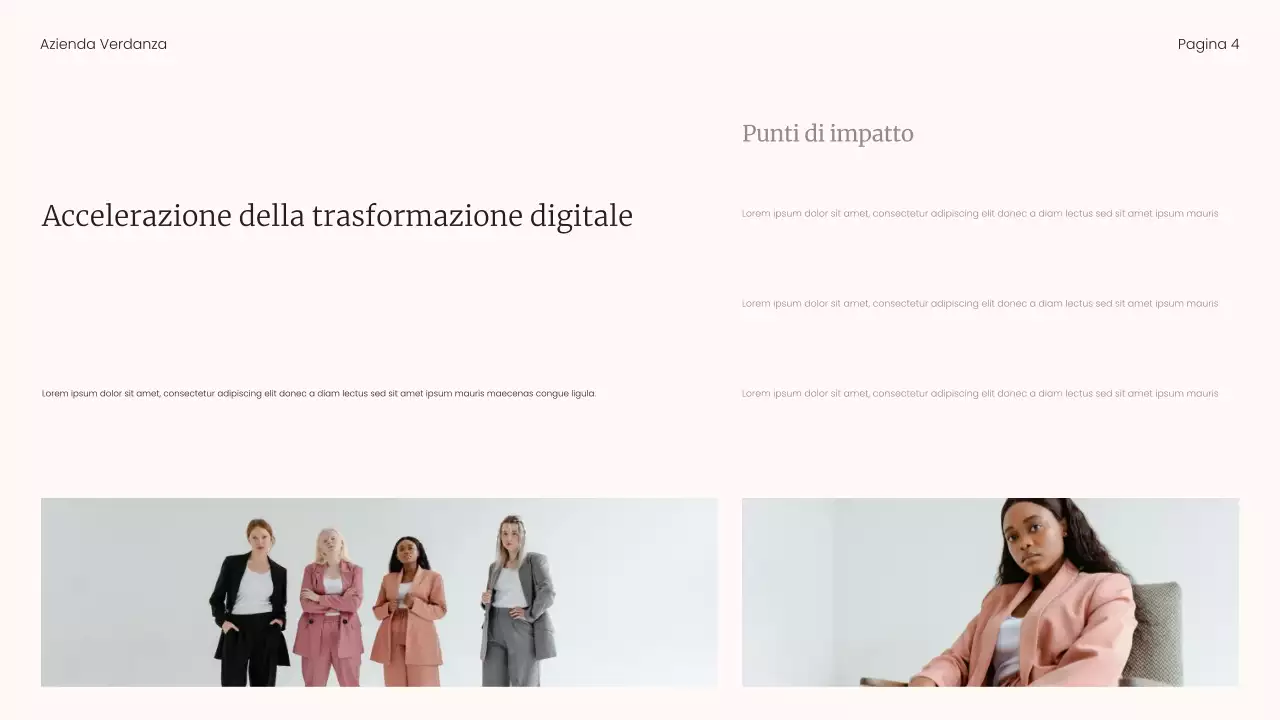 Presentazione del rapporto sulle tendenze del mercato minimalista beige e nero