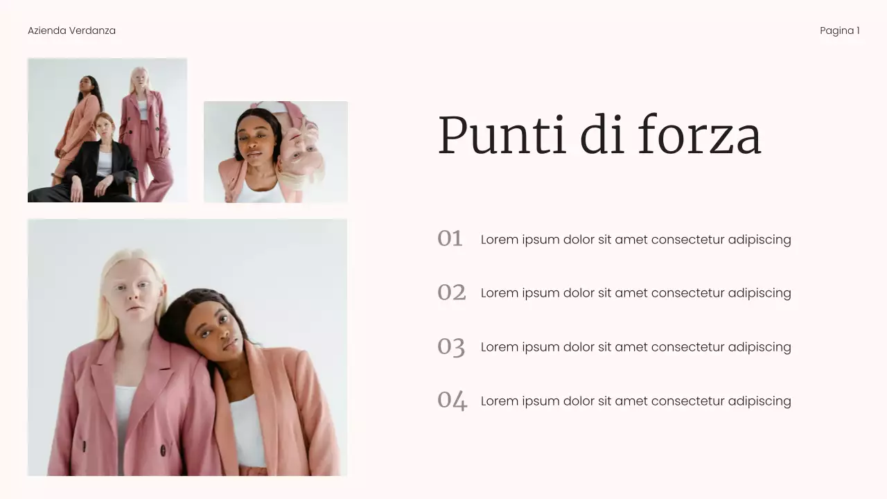 Presentazione del rapporto sulle tendenze del mercato minimalista beige e nero