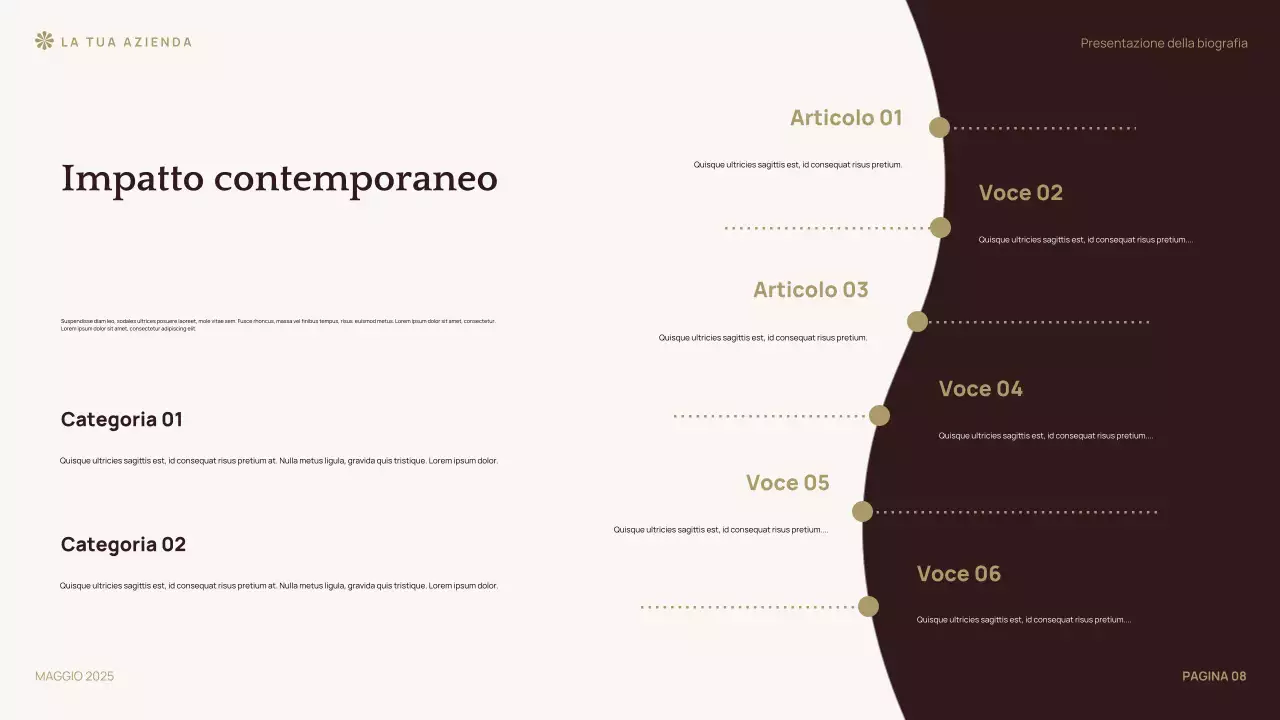 Presentazione della conferenza di letteratura classica di Brown