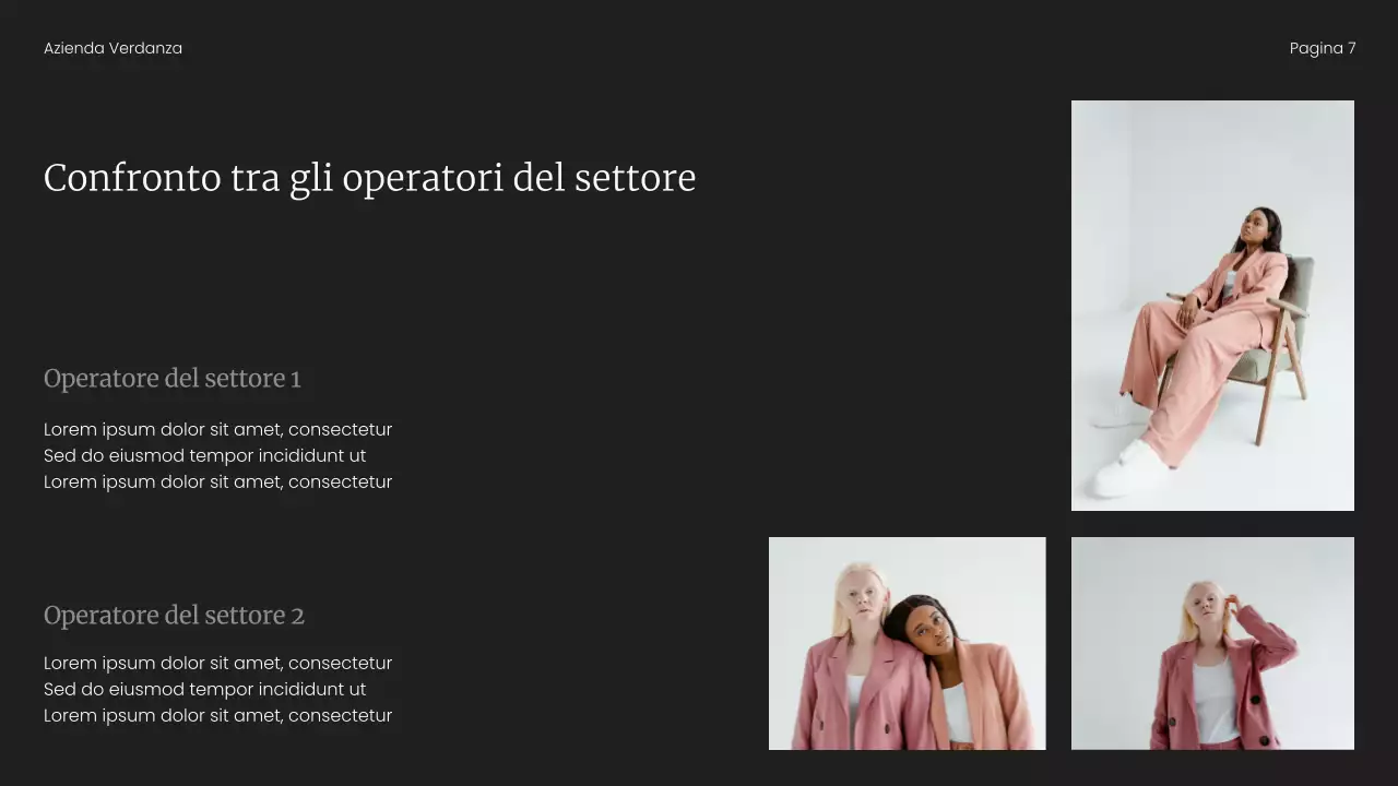 Presentazione del rapporto sulle tendenze del mercato minimalista beige e nero