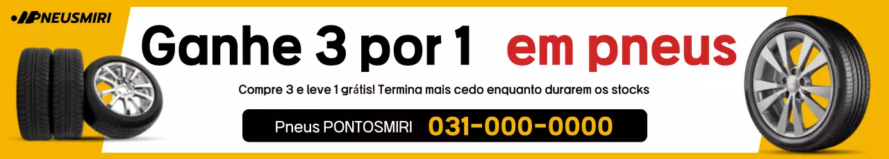 Promoção de Pneus Limpos Amarelos