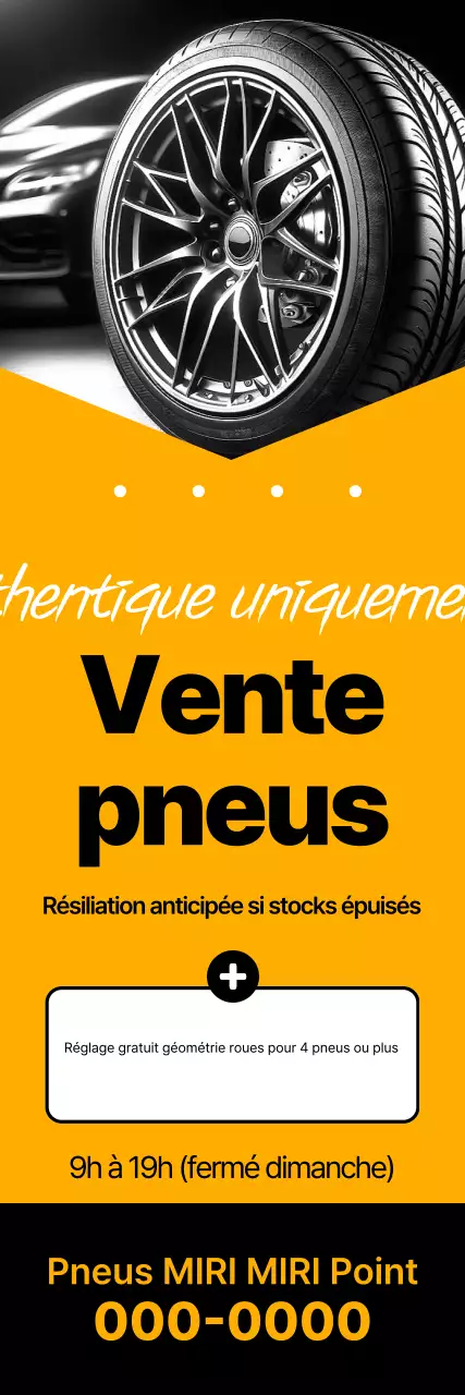 Promotion de vente à prix réduit authentique jaune et noir simple