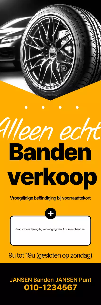 Eenvoudige gele en zwarte echte kortingsactie