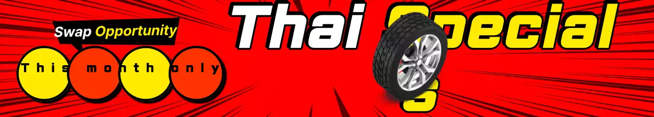 Anúncio de evento especial de pneu de edição limitada de arte pop vermelha e amarela