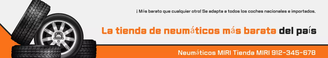 Anuncio de coche moderno de color naranja