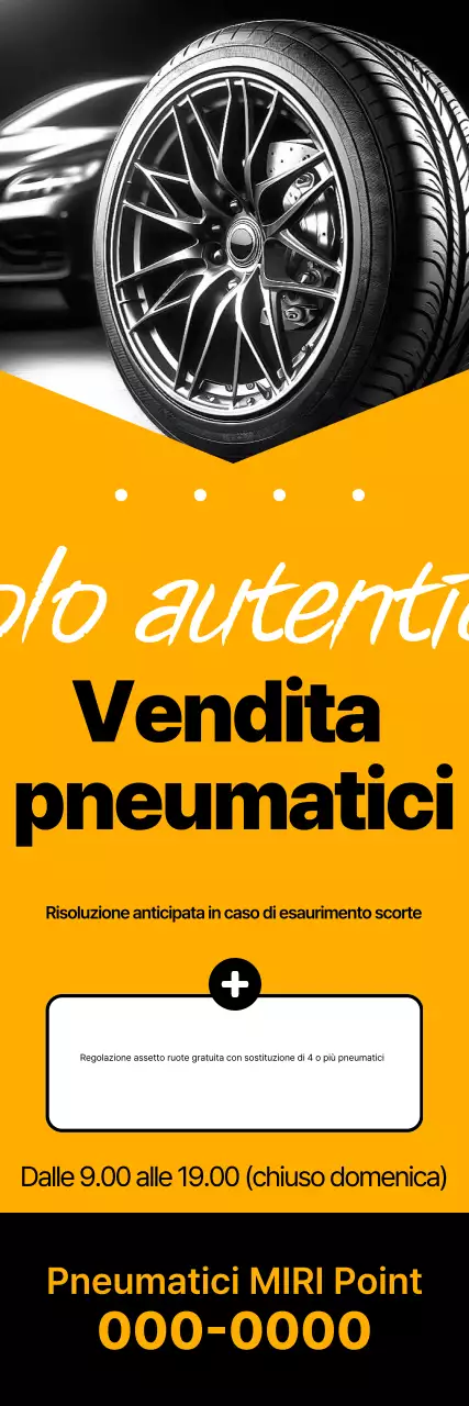 Semplice promozione di sconto originale giallo e nero