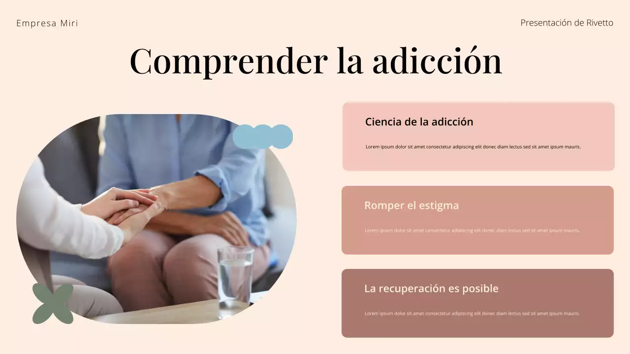 Presentación del Centro de Tratamiento de Abuso de Sustancias Cream and Green