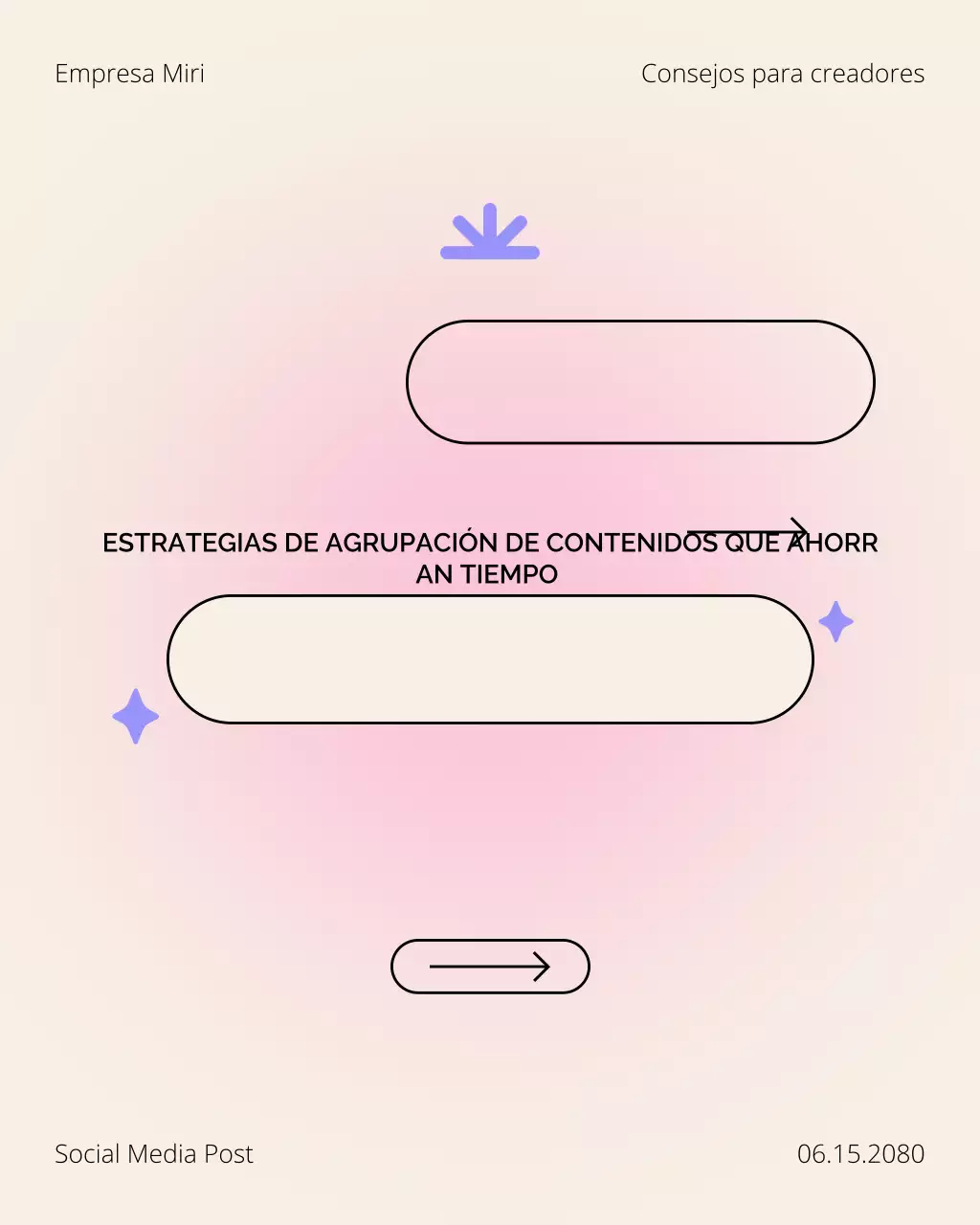 Publicación de Instagram del carrusel de consejos para creadores de Cream and Pink