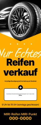 Einfache, echte Rabattverkaufsaktion in Gelb und Schwarz