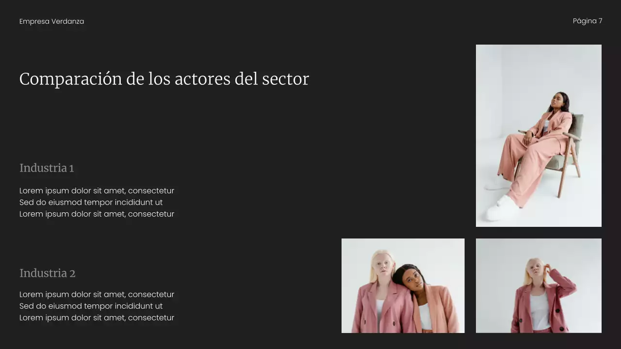 Presentación del informe de tendencias del mercado minimalista en beige y negro