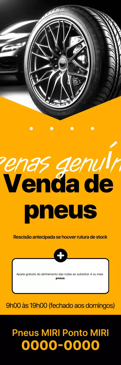 Promoção de venda com desconto genuíno amarelo e preto simples