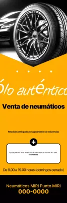 Promoción de venta con descuento genuina simple en amarillo y negro