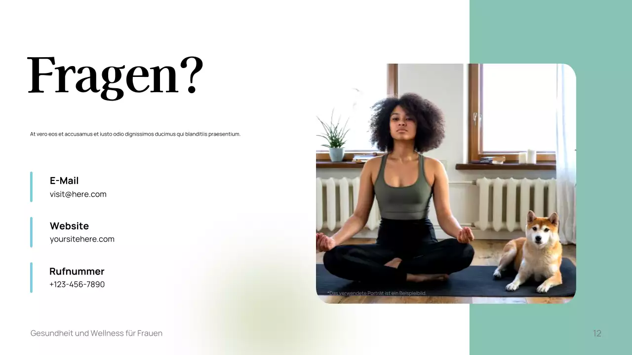 Weiße minimalistische Wellness-Guide-Vorlage