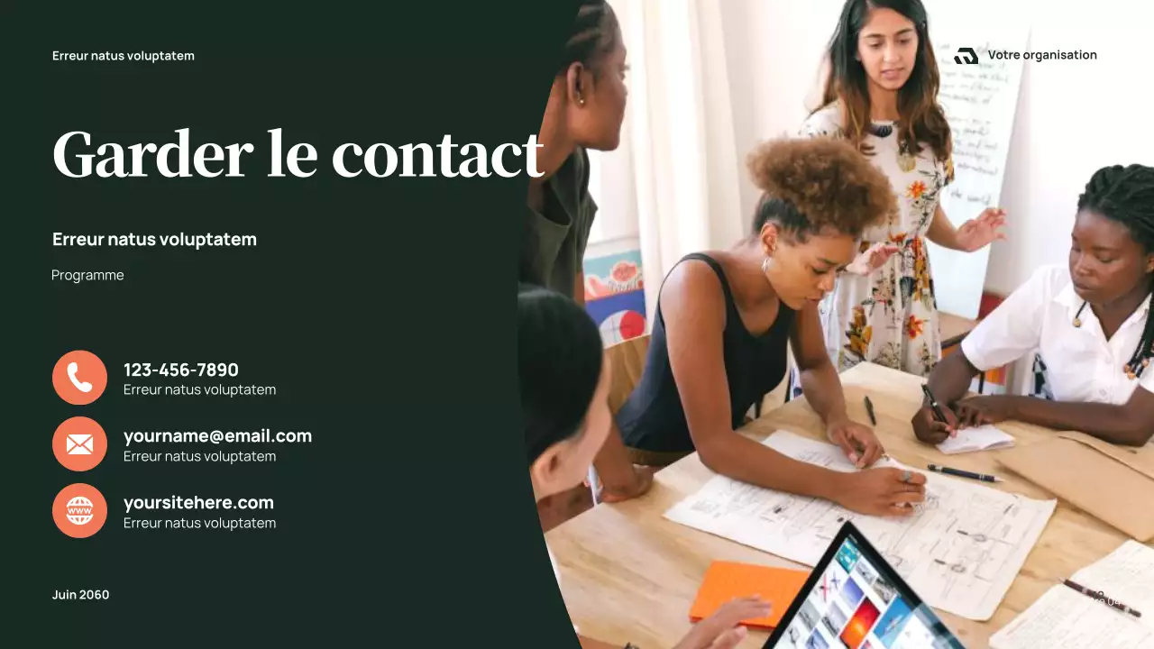 Présentation du rapport sur la communauté verte et moderne