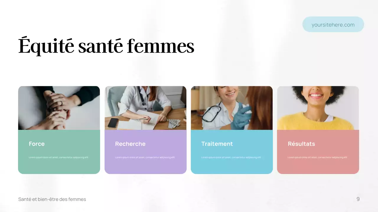 Modèle de guide de bien-être minimaliste blanc