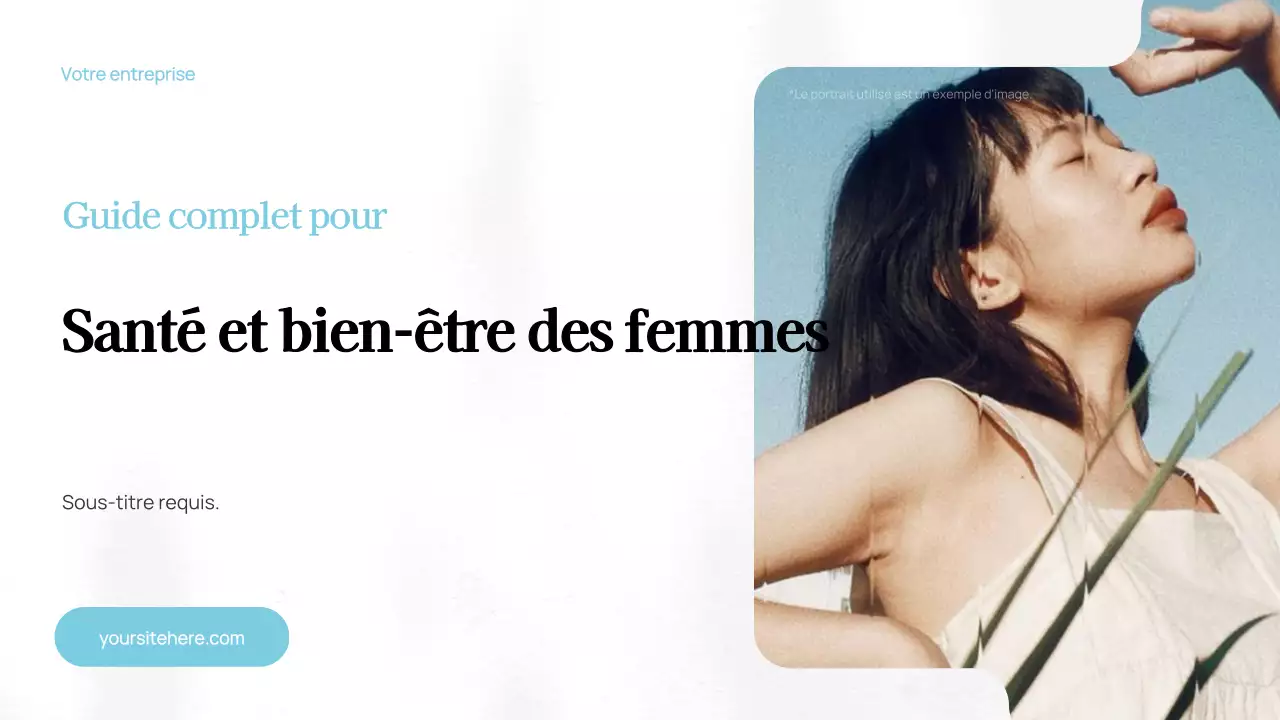 Modèle de guide de bien-être minimaliste blanc