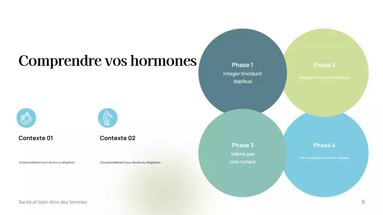 Modèle de guide de bien-être minimaliste blanc