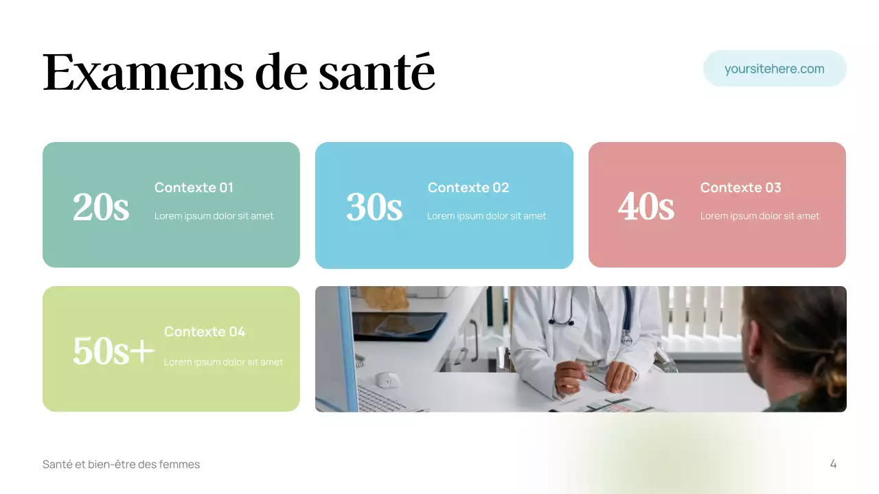 Modèle de guide de bien-être minimaliste blanc