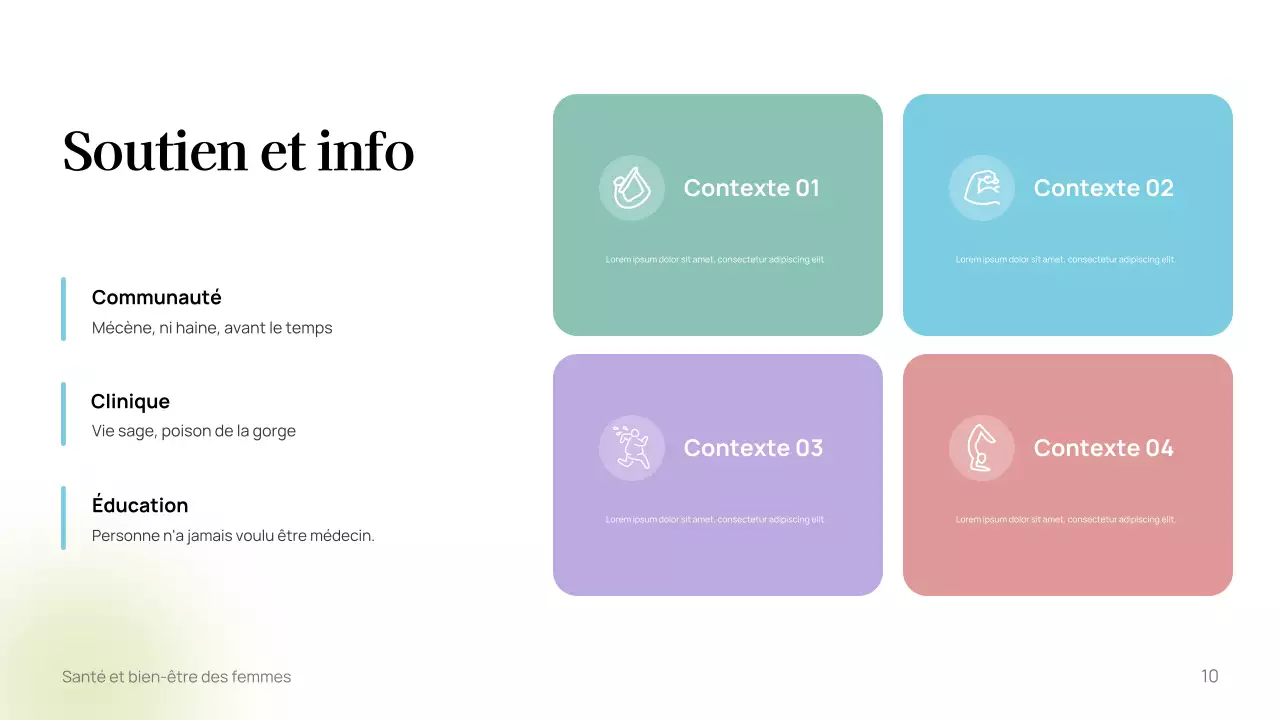 Modèle de guide de bien-être minimaliste blanc
