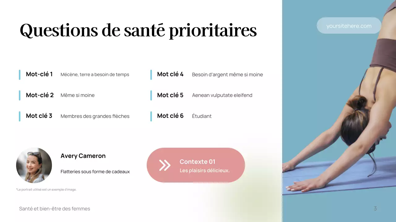 Modèle de guide de bien-être minimaliste blanc