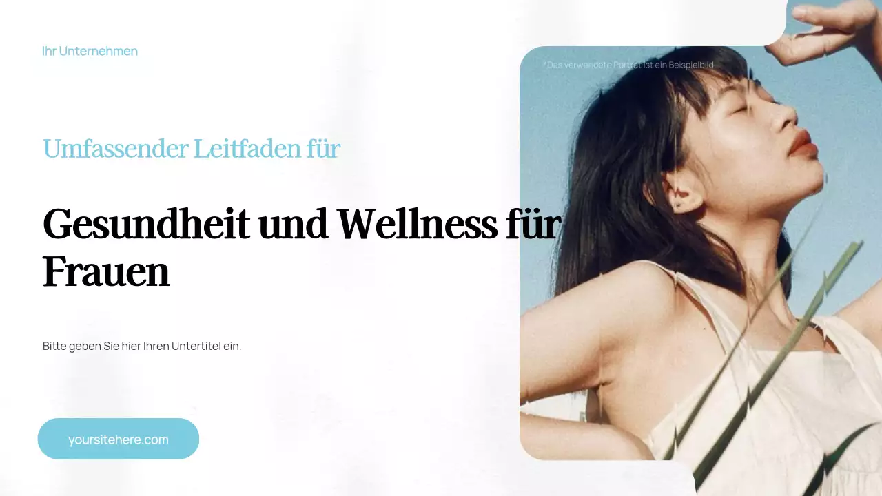 Weiße minimalistische Wellness-Guide-Vorlage