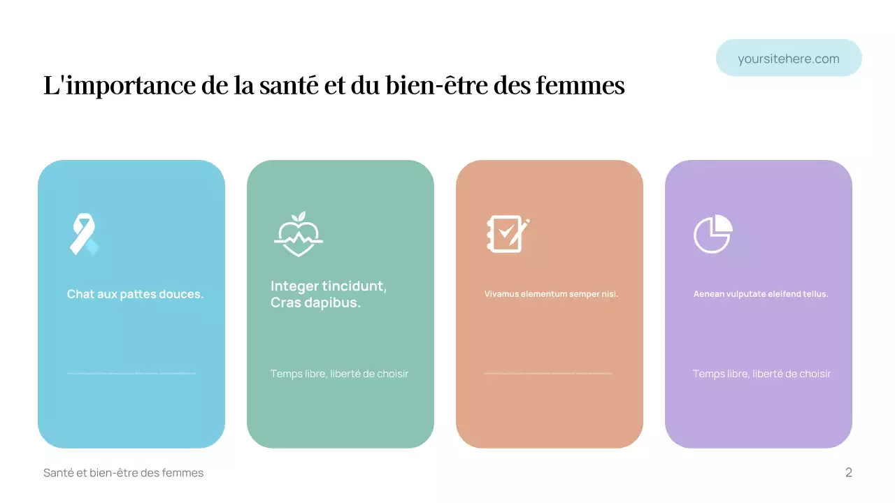 Modèle de guide de bien-être minimaliste blanc