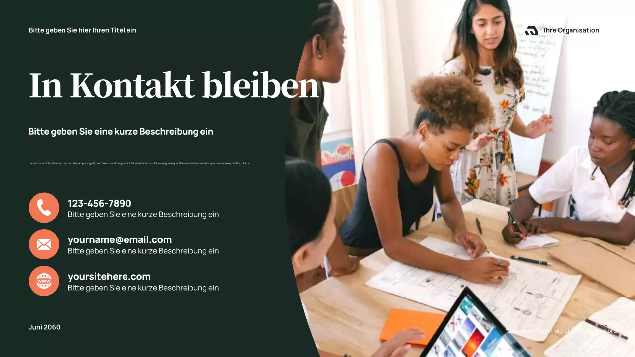 Präsentation des Green Modern Community-Berichts