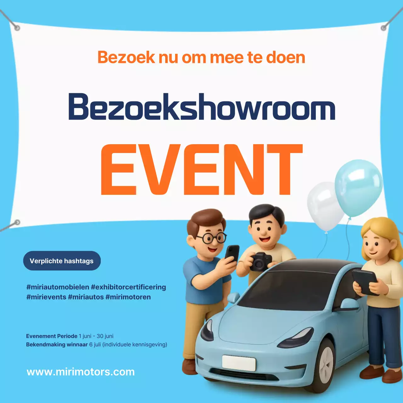 Sky Blue Simple Event Promotie