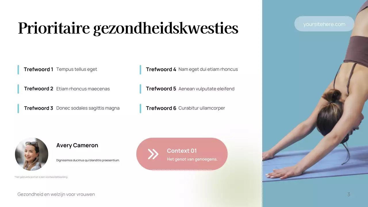 Witte minimalistische wellnessgids-sjabloon
