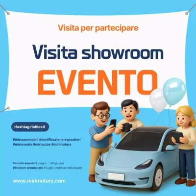 Promozione evento semplice Sky Blue