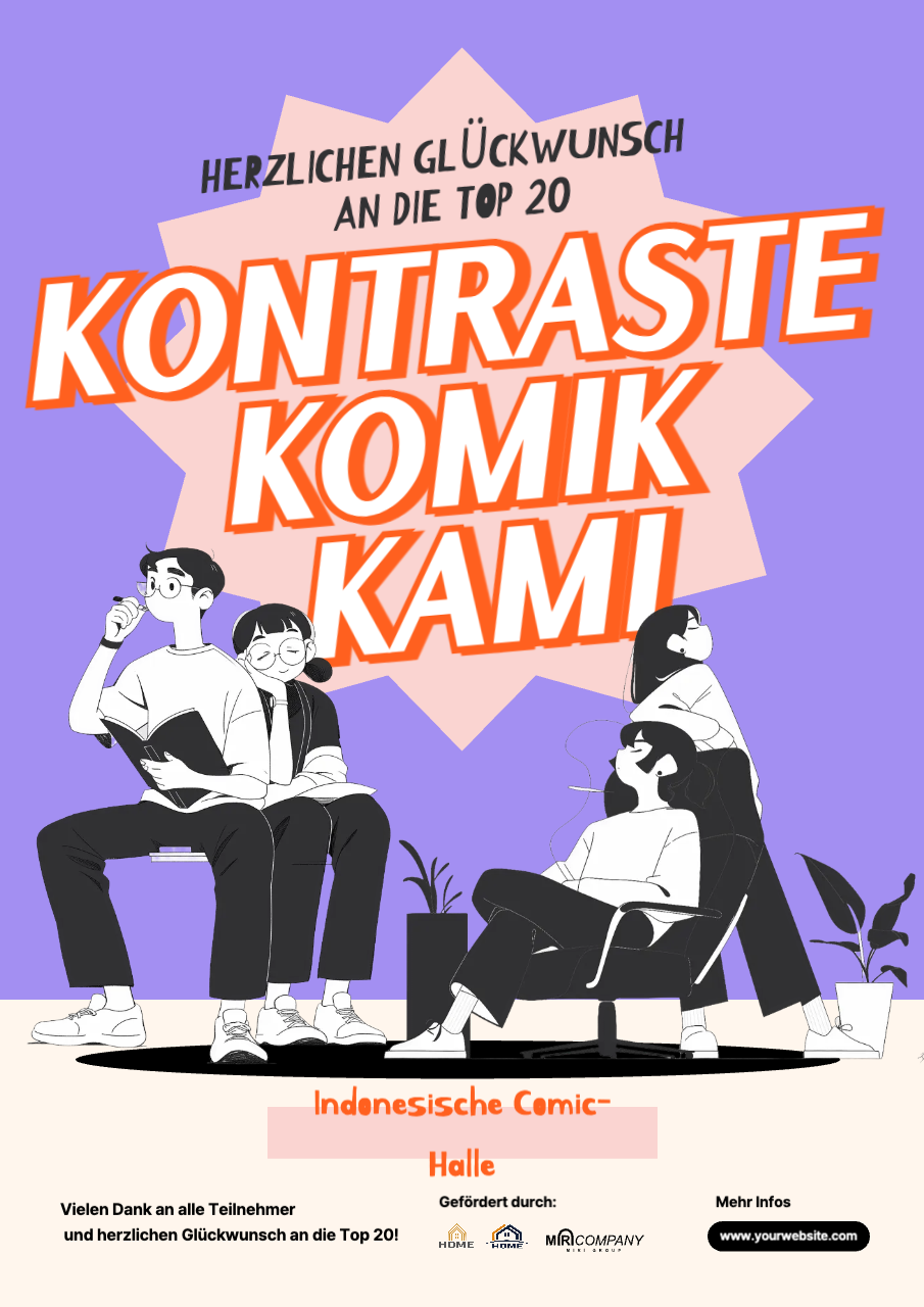 Lila Comic-Wettbewerb Ankündigung