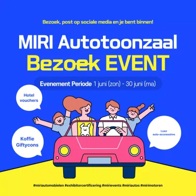 Blue Pop Car Evenementengids